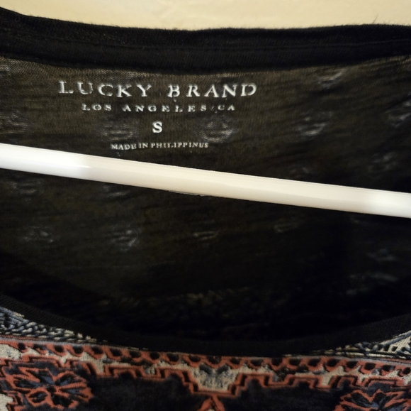 LUCKY Brand Bohemian Print Women's Top - Multicolor. Womens size small - Picture 7 of 7